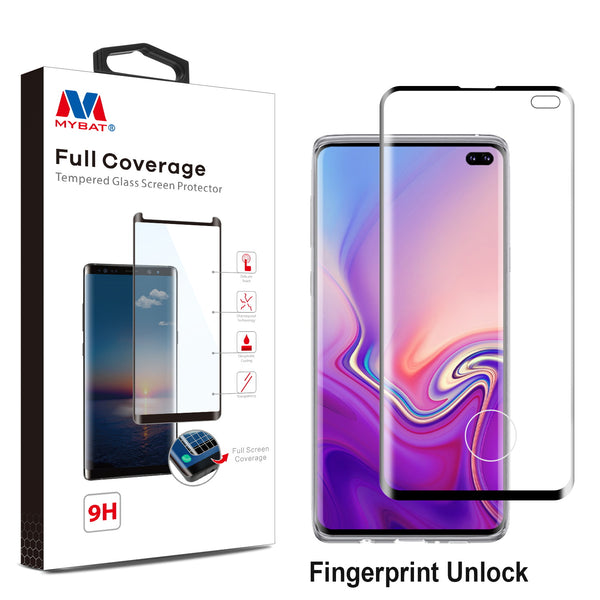 MyBat Full Coverage Tempered Glass Screen Protector for Samsung Galaxy S10 plus - Black - SAMS10PLUSLCDSCPR83A-1.jpg