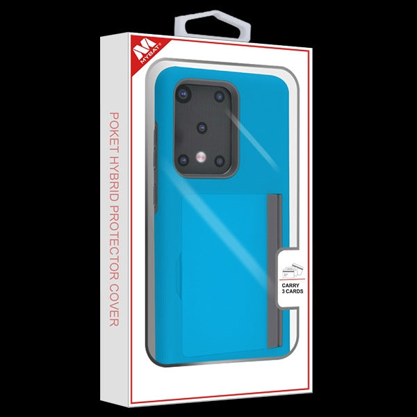 MyBat Poket Hybrid Protector Cover (with Back Film) for Samsung Galaxy S20 Ultra (6.9) - Blue / Gray - SAMS20UHPCPKT002-10.jpg