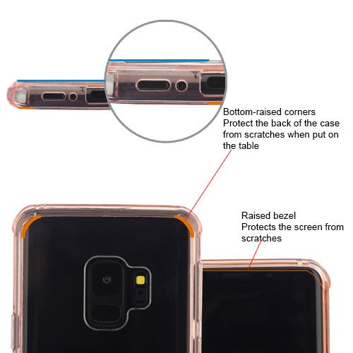 MyBat Sturdy Gummy Cover for Samsung Galaxy S9 - Highly Transparent Clear / Transparent Rose Gold - SAMS9CASKGM0143NP-6.jpg