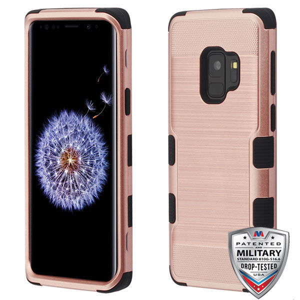 MyBat TUFF Series Case for Samsung Galaxy S9 - Rose Gold Brushed / Black - SAMS9HPCTUFFSO703WP-1.jpg