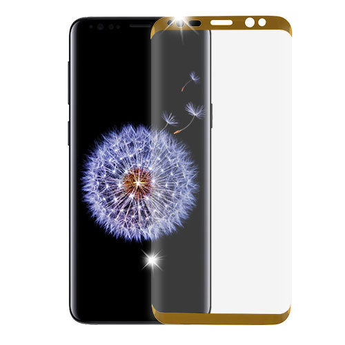 MyBat Full Coverage Tempered Glass Screen Protector for Samsung Galaxy S9 - Gold - SAMS9LCDSCPR83B-2.jpg