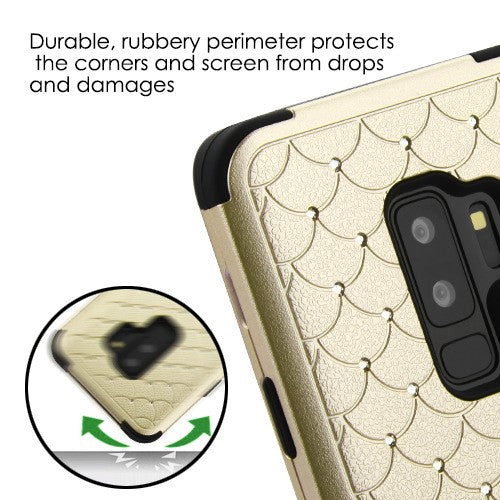 MyBat FullStar TUFF Series Case (with Stand) for Samsung Galaxy S9 Plus - Gold / Black - SAMS9PLUSHPCTUFFDI401WP-5.jpg