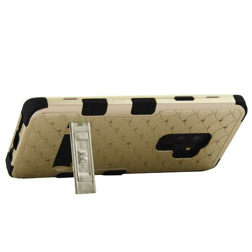 MyBat FullStar TUFF Series Case (with Stand) for Samsung Galaxy S9 Plus - Gold / Black - SAMS9PLUSHPCTUFFDI401WP-6.jpg