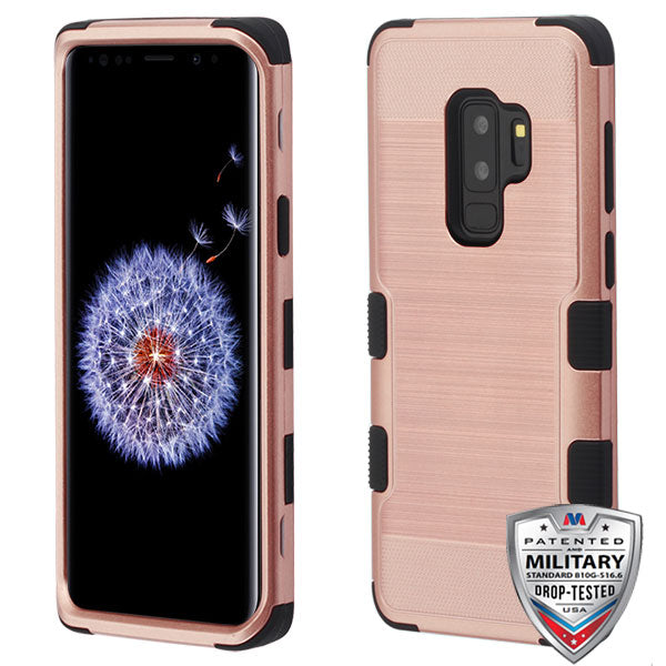 MyBat TUFF Series Case for Samsung Galaxy S9 Plus - Rose Gold Brushed / Black - SAMS9PLUSHPCTUFFSO703WP-1.jpg