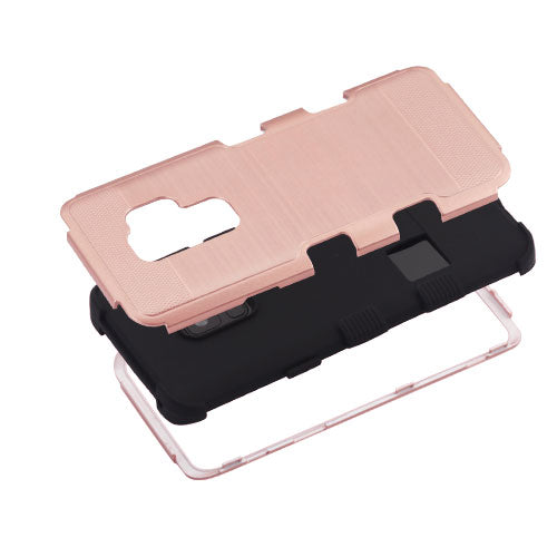 MyBat TUFF Series Case for Samsung Galaxy S9 Plus - Rose Gold Brushed / Black - SAMS9PLUSHPCTUFFSO703WP-3.jpg
