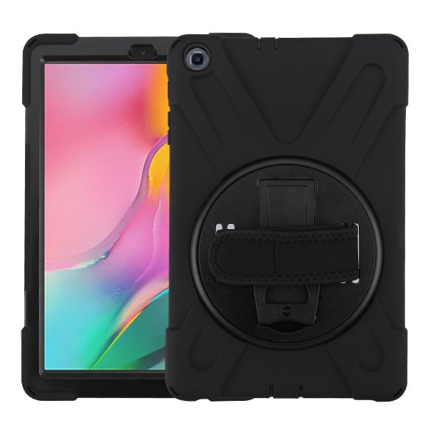 MyBat Rotatable Stand Protector Cover (with Wristband) for Samsung T510 (Galaxy Tab A 10.1 (2019)) - Black / Black - SAMT510HPCRS001-1.jpg