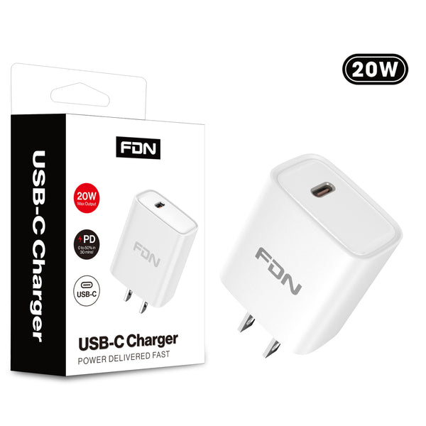 FDN USB-C Wall Charger (20W) - White - SCGTRAC25W-1.jpg