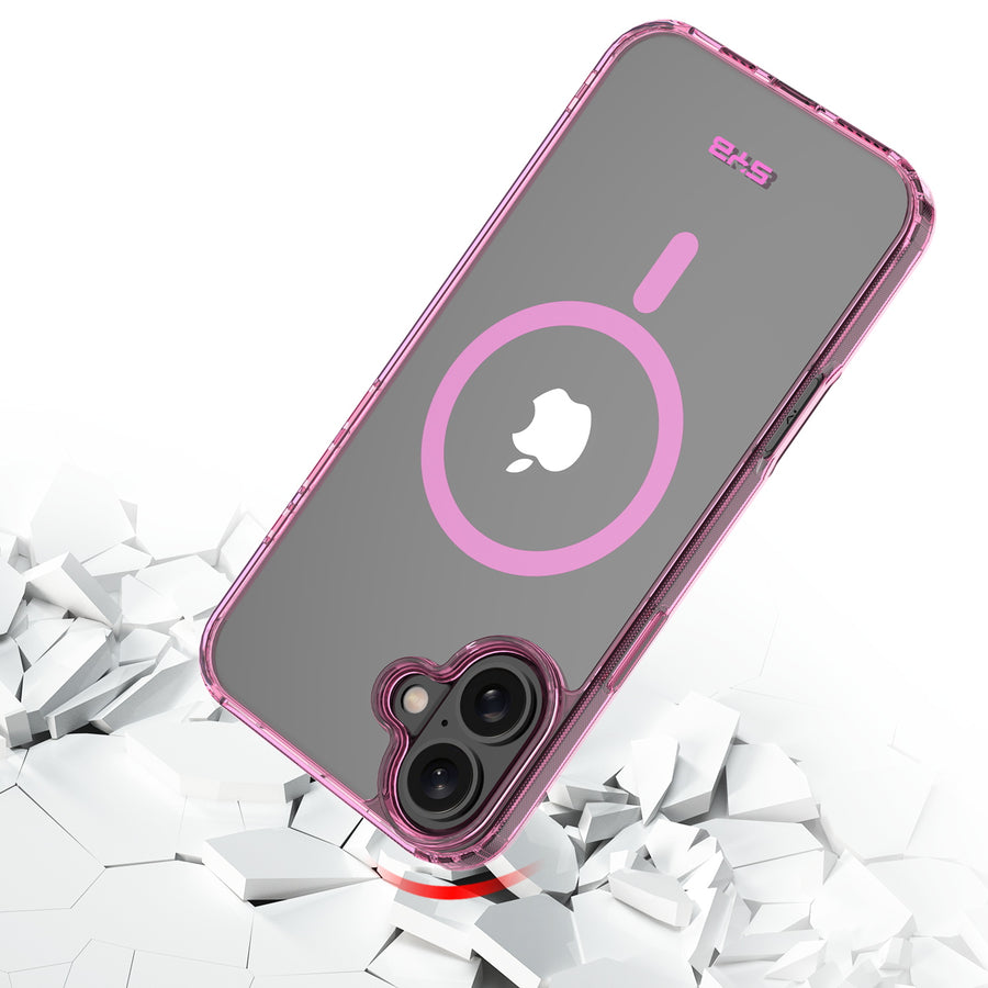 SYB Clear Series MagSafe Case for Apple iPhone 16 - Pink - SIP16CSFSST222-5.jpg