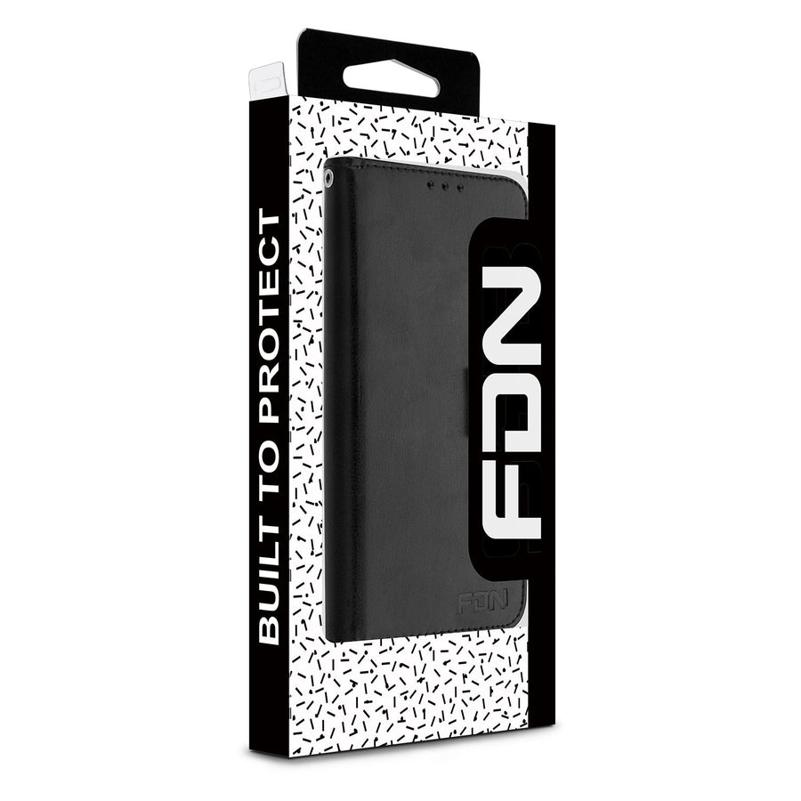 FDN MyJacket Wallet Xtra Series for Apple iPhone 16 Plus - Black / Black