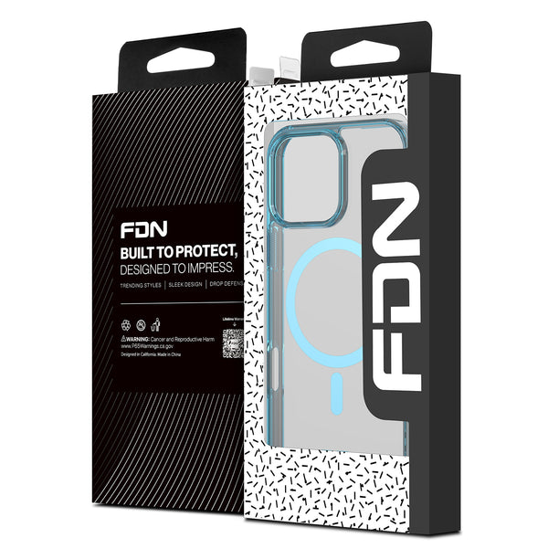 FDN Clear Series MagSafe Case for Apple iPhone 16 Pro - Blue - SIP16PCSFSST223-2.jpg