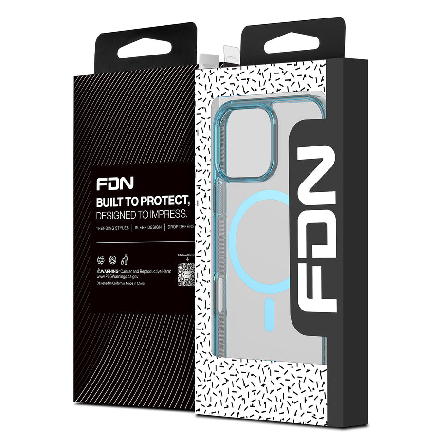 FDN Clear Series MagSafe Case for Apple iPhone 16 Pro - Blue - SIP16PCSFSST223-2.jpg