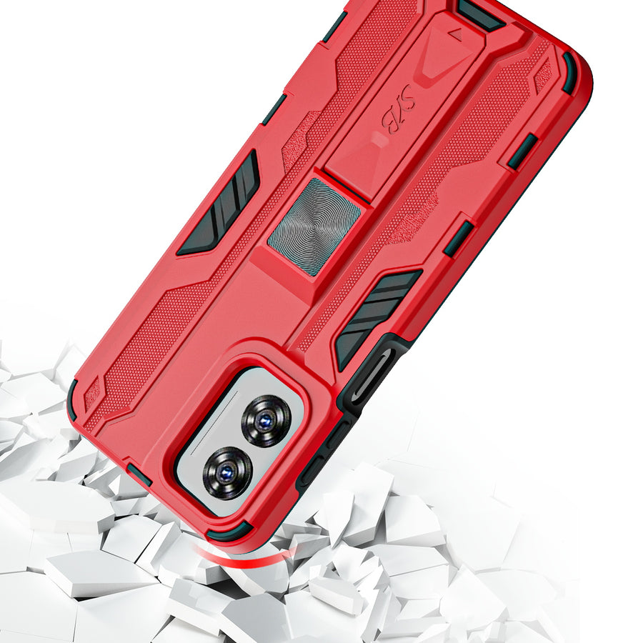 SYB Reflex Series Case w Kickstand for Motorola Moto G Play 4G (2024) - Red - SMGPY24CSRSKS002-4.jpg