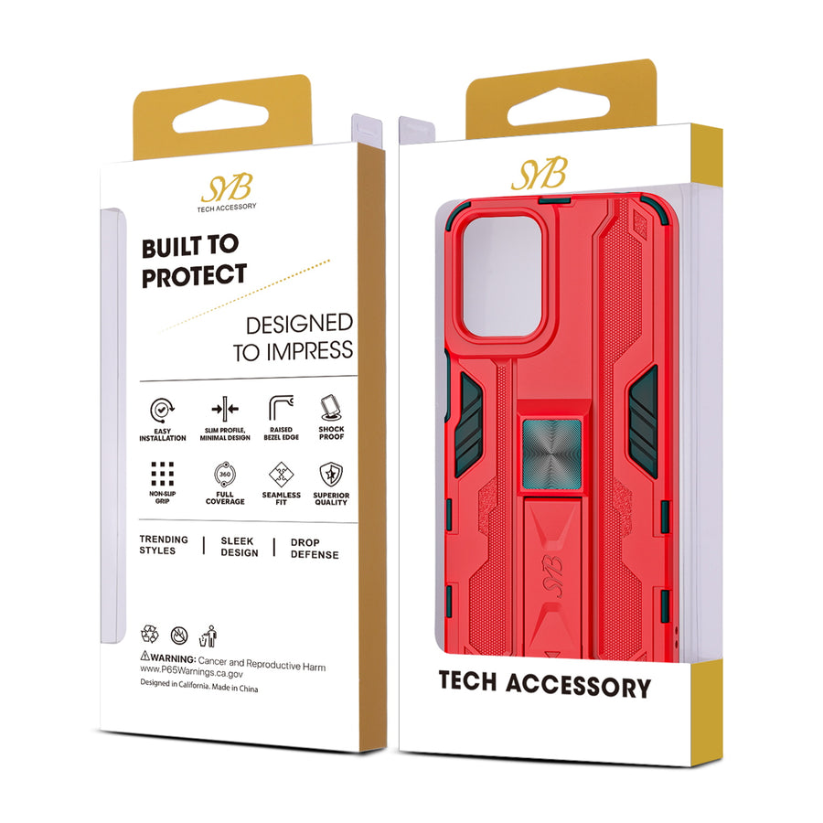 SYB Reflex Series Case w Kickstand for Motorola Moto G Play 4G (2024) - Red - SMGPY24CSRSKS002-9.jpg