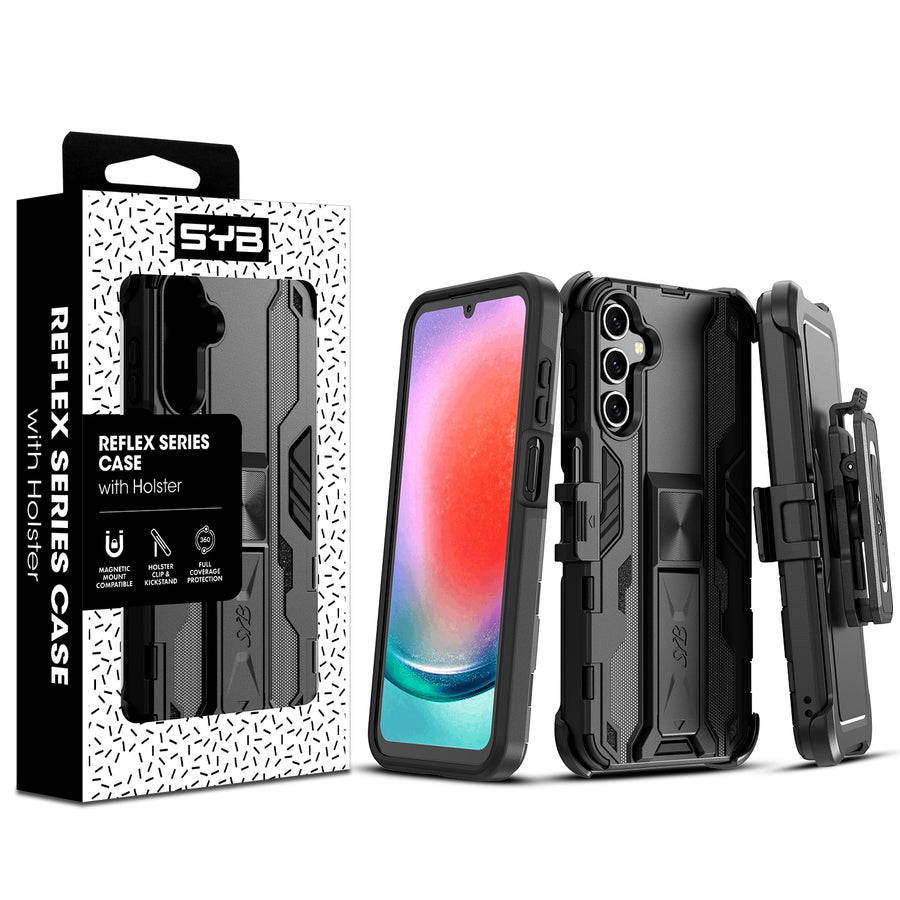 SYB Reflex Series Case with Holster for Samsung Galaxy A15 5G - Black - SSA155GCSRSKS301-1.jpg