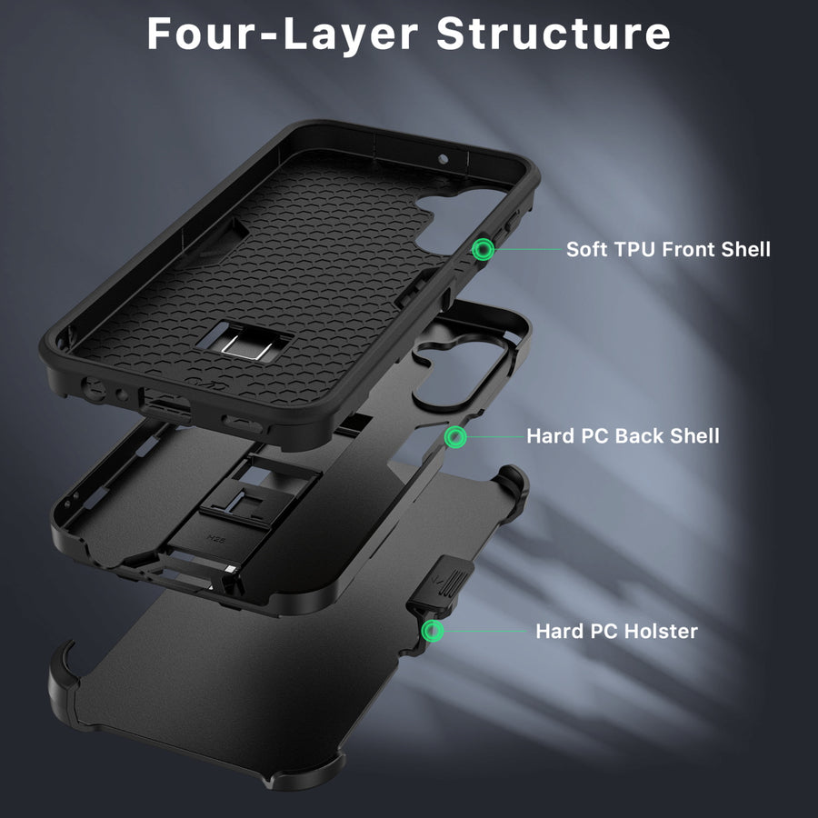 SYB Reflex Series Case with Holster for Samsung Galaxy A15 5G - Black - SSA155GCSRSKS301-3.jpg