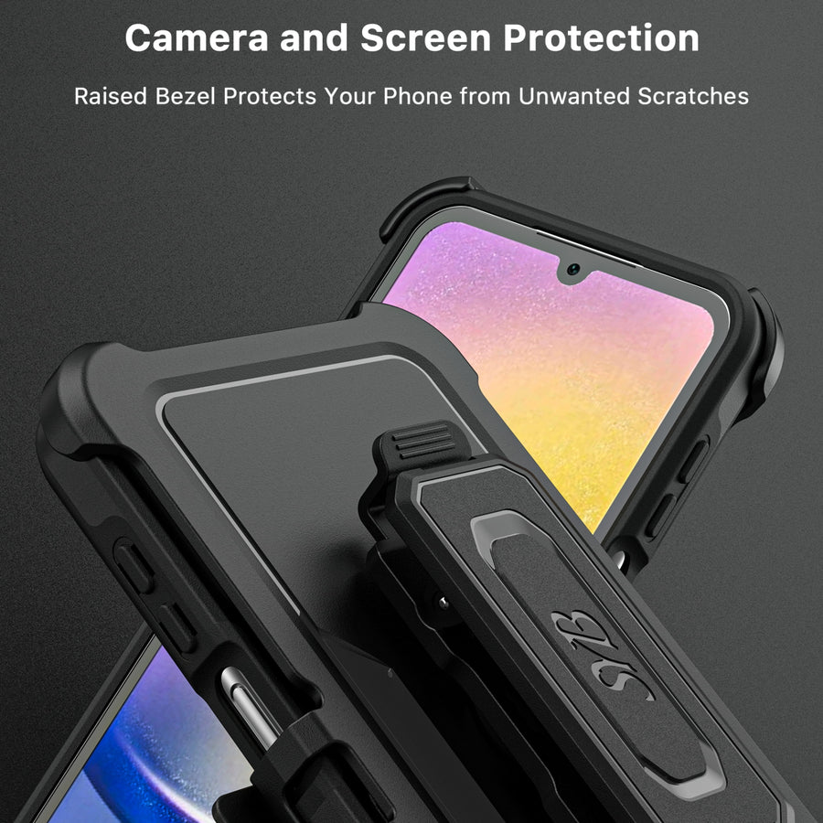 SYB Reflex Series Case with Holster for Samsung Galaxy A15 5G - Black - SSA155GCSRSKS301-4.jpg