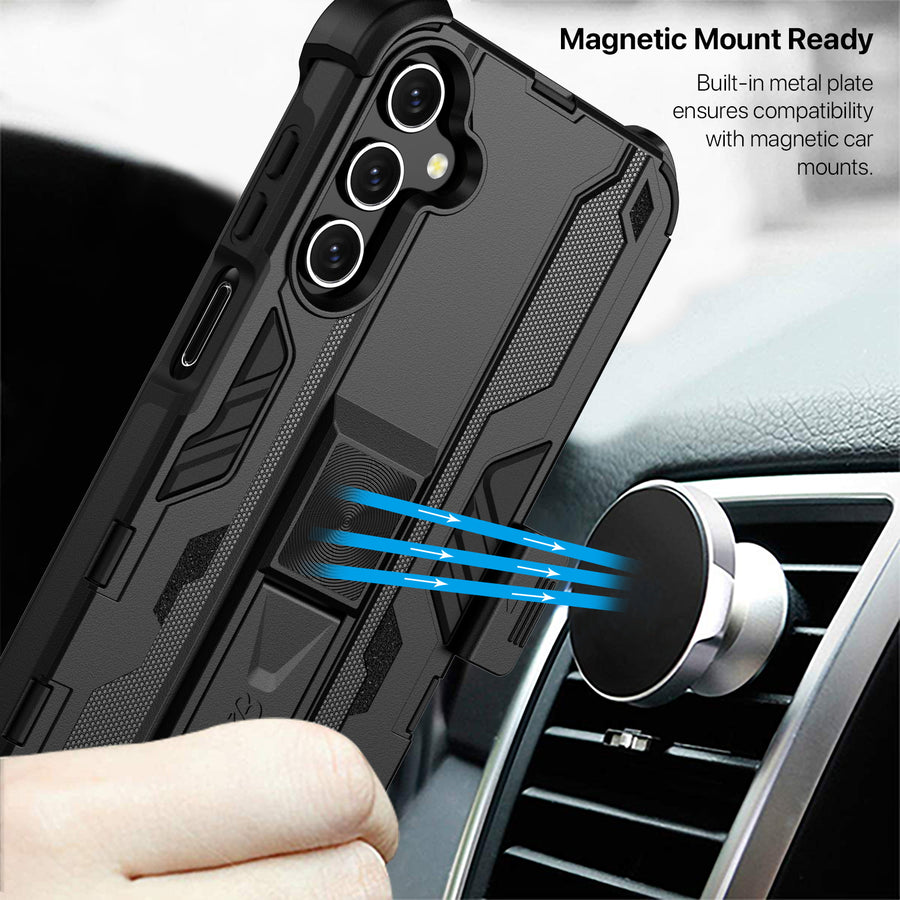 SYB Reflex Series Case with Holster for Samsung Galaxy A15 5G - Black - SSA155GCSRSKS301-7.jpg