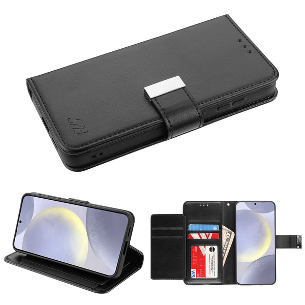SYB Wallet Folio Case for Samsung Galaxy S24 Plus - Black / Black - SSS24PPCMJG031-2.jpg