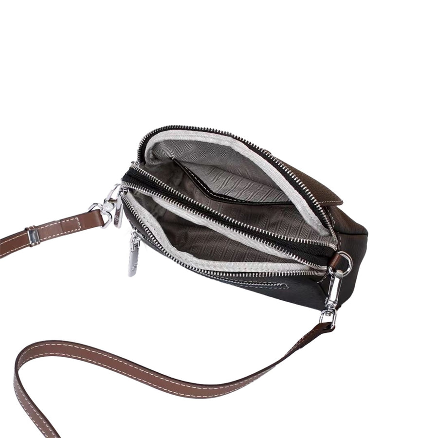Roykin TOGO Small Textured Cowhide All-in-One Crossbody Shoulder Bag-Black - TT-BAG-9239-BK-6.jpg