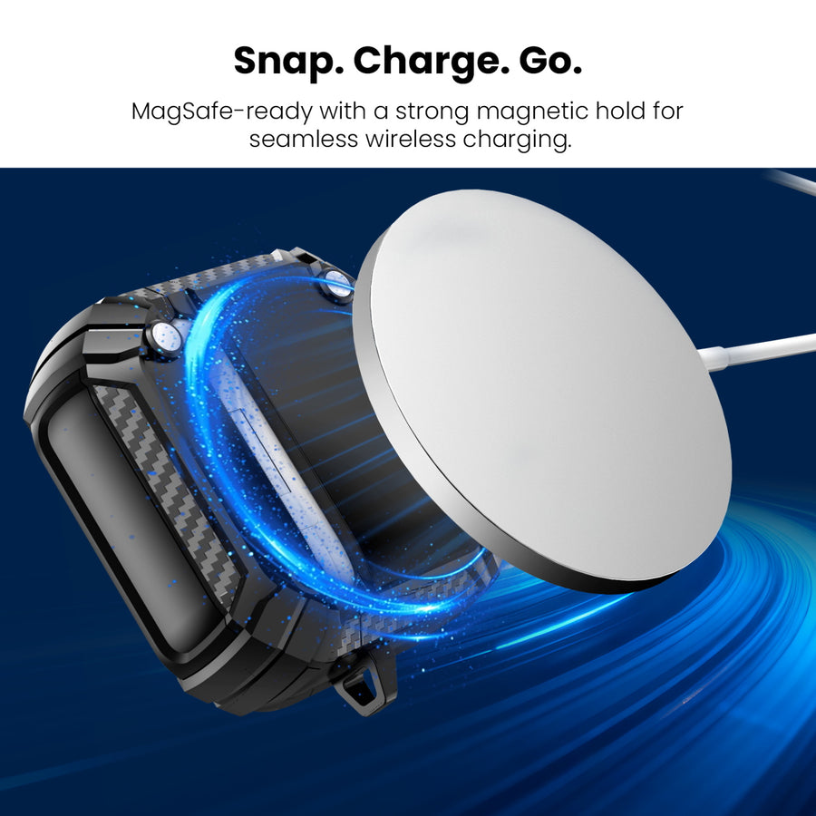 MyBat Pro SafeSound Magnetic Locking AirPods Case for Apple AirPods 5 / AirPods 4 - Black - TT-RAIRP5CSTPUS012-6.JPG