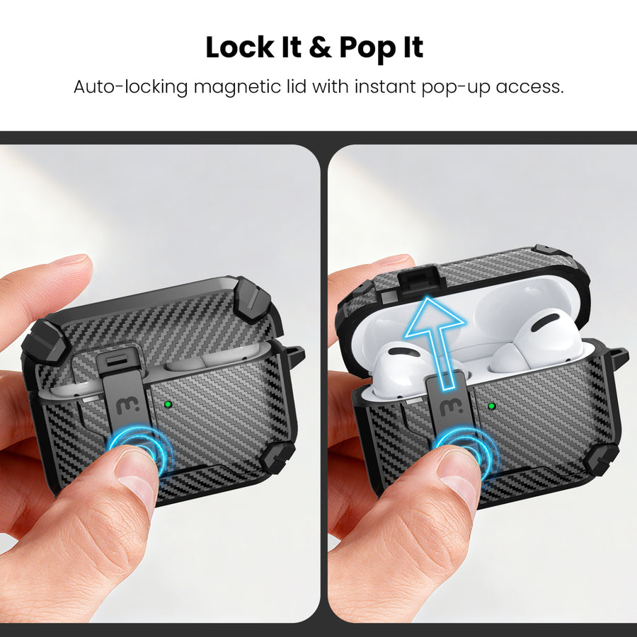 MyBat Pro SafeSound Magnetic Locking AirPods Case for Apple AirPods Pro 3 with Wireless Charging Case - Black - TT-RAIRPP3CSTPUS012-5.jpg