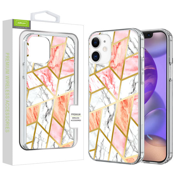 Airium Fusion Protector Cover for Apple iPhone 12 mini - Electroplated Pink Marbling - UIP12CSFSSM324-1.jpg