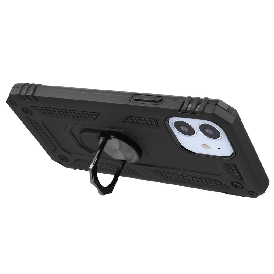 Airium Anti-Drop Hybrid Protector Case (with Ring Stand) for Apple iPhone 12 mini - Black / Black - UIP12CSFSSS241-3.jpg