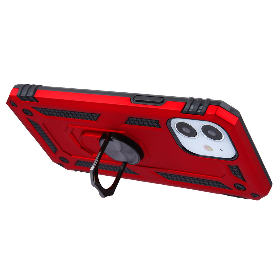 Airium Anti-Drop Hybrid Protector Case (with Ring Stand) for Apple iPhone 12 mini - Red / Black - UIP12CSFSSS242-3.jpg