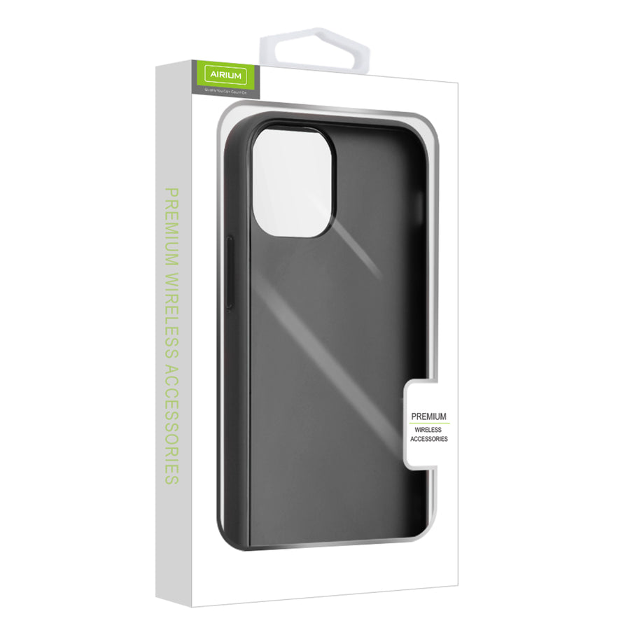 Airium Frost Hybrid Protector Cover for Apple iPhone 12 mini - Semi Transparent Smoke Frosted / Rubberized Black - UIP12CSFSSS251-8.jpg
