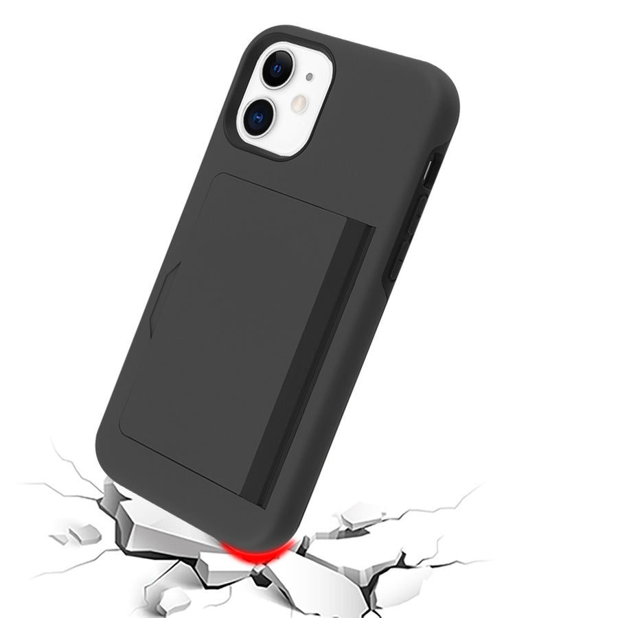 Airium Poket Hybrid Protector Cover for Apple iPhone 12 mini - Black / Black - UIP12CSPKTS001-5.jpg
