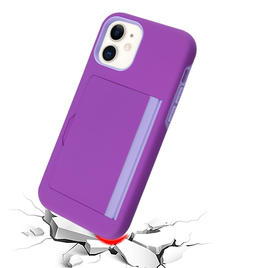 Airium Poket Hybrid Protector Cover for Apple iPhone 12 mini - Purple / Light Purple - UIP12CSPKTS005-5.jpg