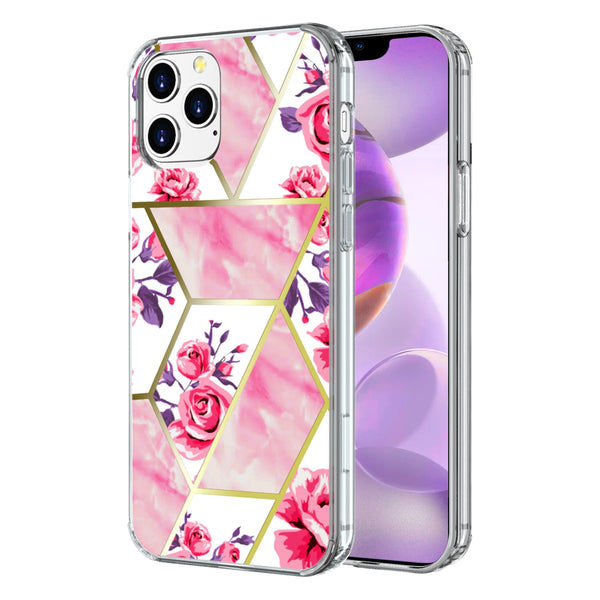 Airium Fusion Protector Cover for Apple iPhone 12 Pro Max - Electroplated Roses Marbling - UIP12PMCSFSSM321-2.jpg