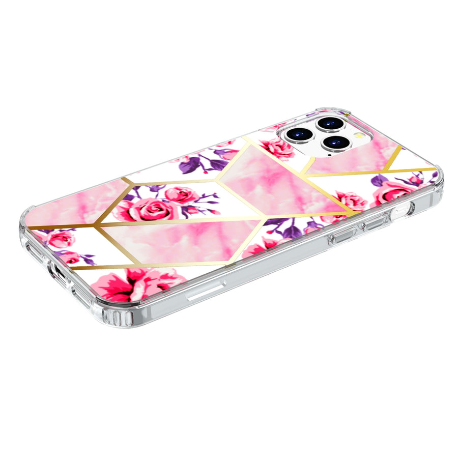 Airium Fusion Protector Cover for Apple iPhone 12 Pro Max - Electroplated Roses Marbling - UIP12PMCSFSSM321-6.jpg