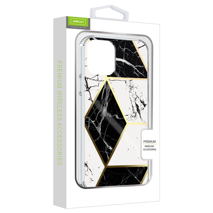 Airium Fusion Protector Cover for Apple iPhone 12 Pro Max - Electroplated Black Marbling - UIP12PMCSFSSM322-7.jpg