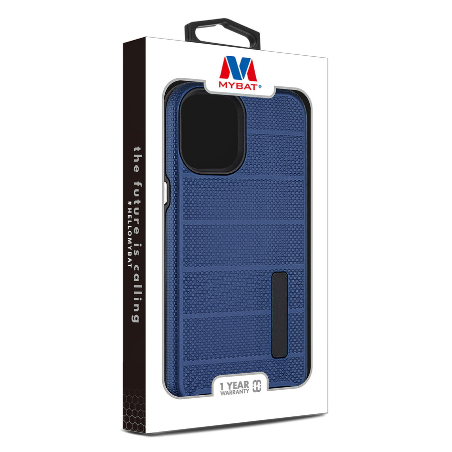MyBat Fusion Protector Case for Apple iPhone 12 Pro Max - Ink Blue Dots Textured / Black - UIP12PMCSFSSS648-6.jpg