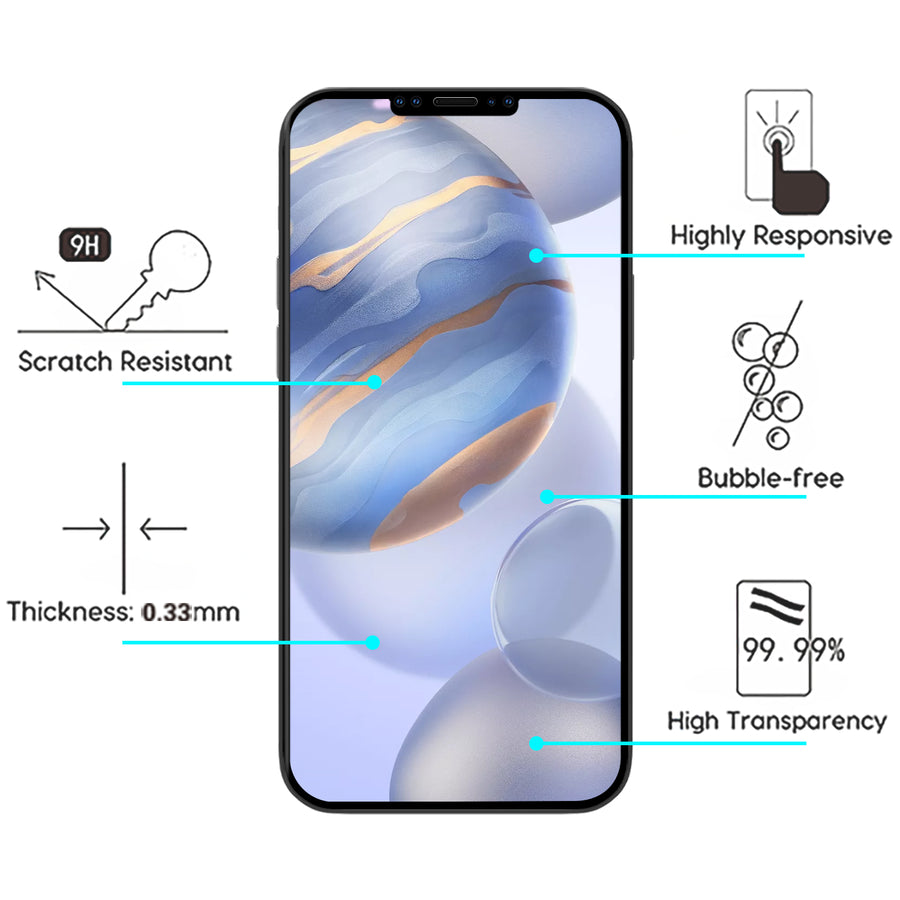 Airium Full Coverage Tempered Glass Screen Protector for Apple iPhone 12 / 12 Pro - Black - UIP12PSC85A-4.jpg
