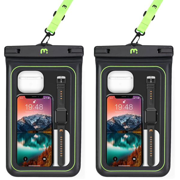 MyBat Pro Universal Floating Waterproof Phone Pouch (XL Size)(2pcs) - Black - UNIWTPF061TW-1.jpg