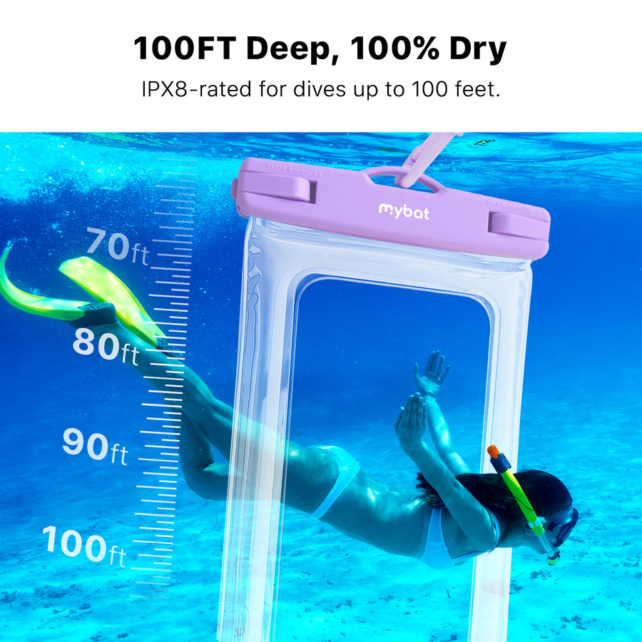 MyBat AquaLock Universal Floating Waterproof Pouch - Iridescent Purple - UNIWTPF081-7.jpg
