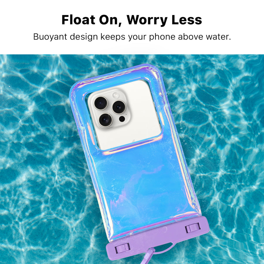 MyBat AquaLock Universal Floating Waterproof Pouch - Iridescent Purple - UNIWTPF081-9.jpg