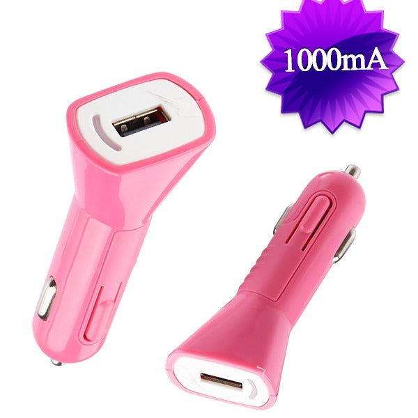MyBat Car Charger Adapter(1A) - Pink - USBCHAGCARAD26C-1.jpg