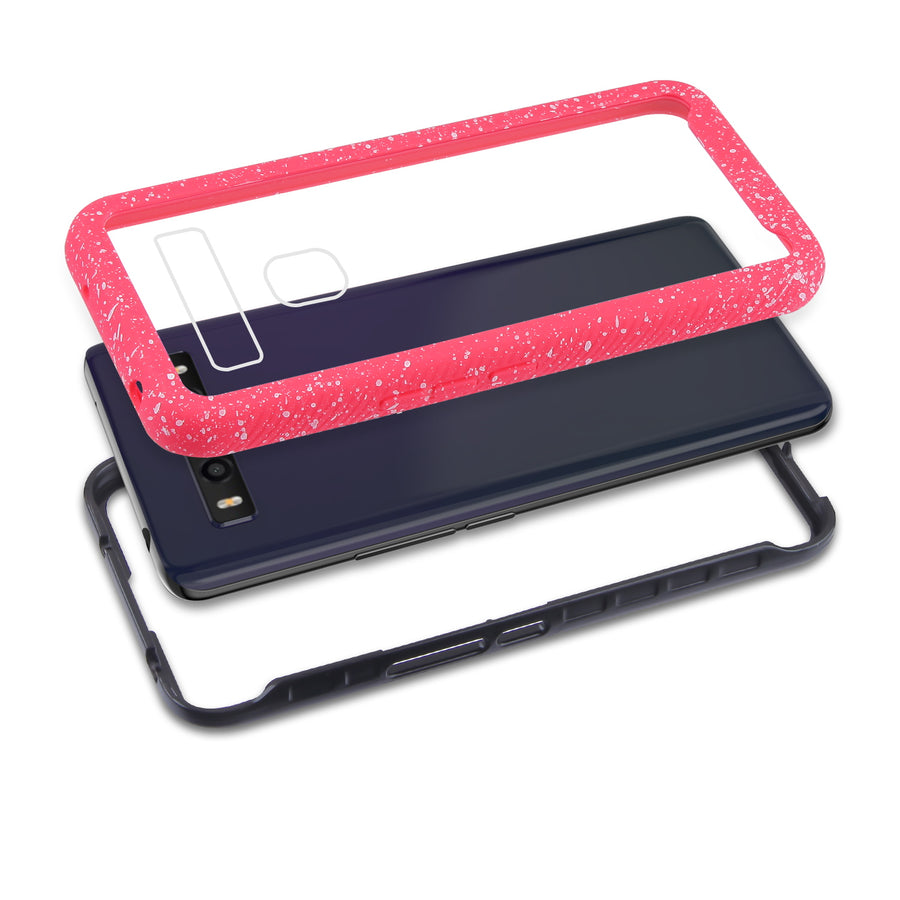 MyBat Splash Hybrid Case for TCL 10 5G UW T-mobile Revvl (non 5G) - Highly Transparent Clear / Red - UT105GCSFSSS263-8.jpg