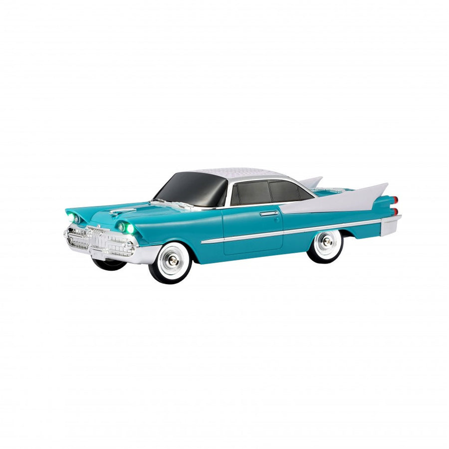 Retro 1959 Classic Car Shaped Bluetooth Speaker with LED Lights, FM Radio & USB-C Port WS1965 - Green - WS1965-TRUCK-SPEAKER-GREEN-1.jpg