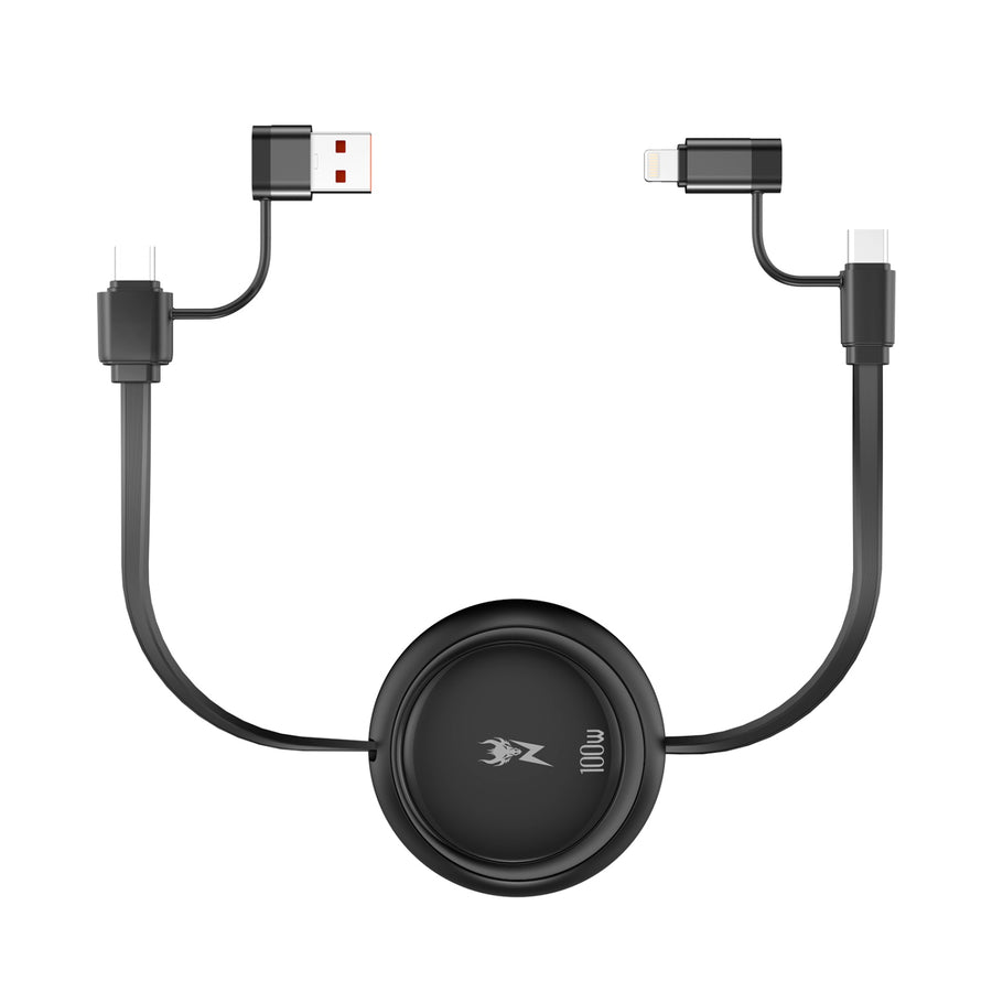 AmpNergy 100W PowerLines 4-in-1 Dual-Retractable Charging Cable - 3FT - Black - ACB4IN1MO17BK12-3.jpg