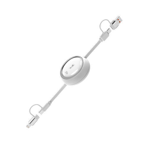 AmpNergy 100W PowerLines 4-in-1 Dual-Retractable Charging Cable - 3FT - White - ACB4IN1MO17PW12-2.jpg