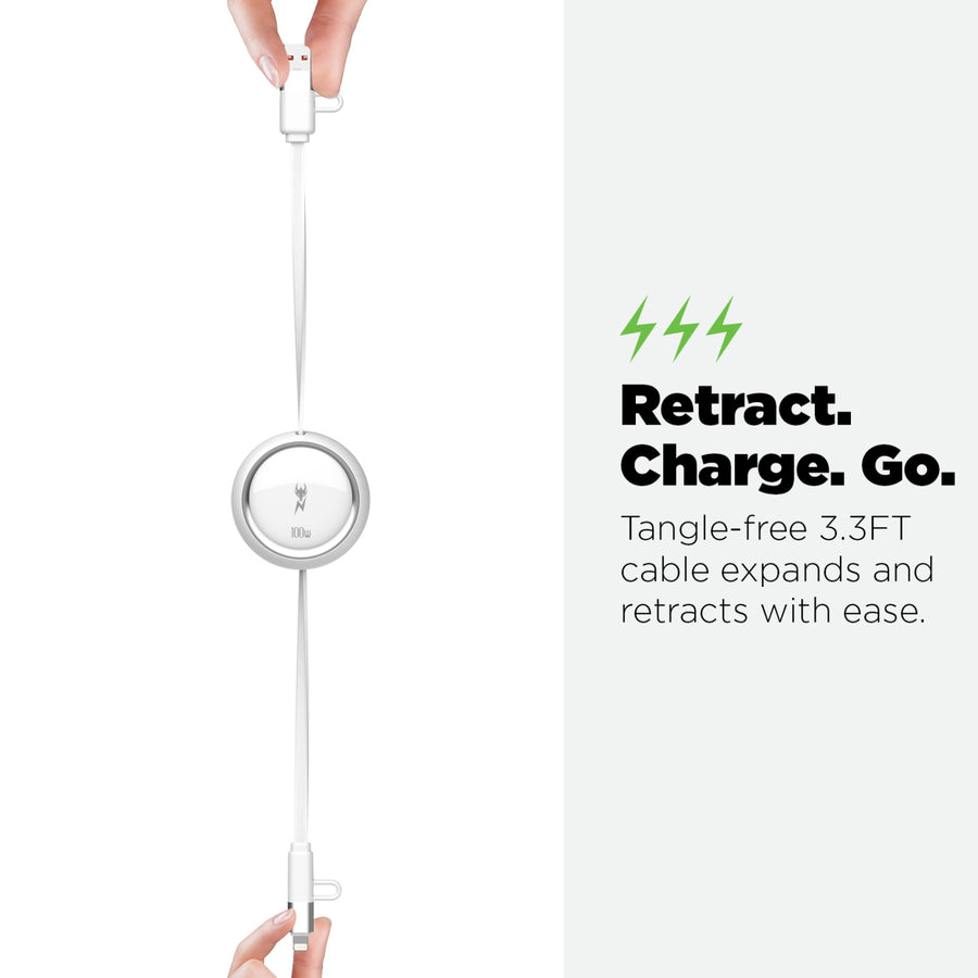 AmpNergy 100W PowerLines 4-in-1 Dual-Retractable Charging Cable - 3FT - White - ACB4IN1MO17PW12-8.jpg