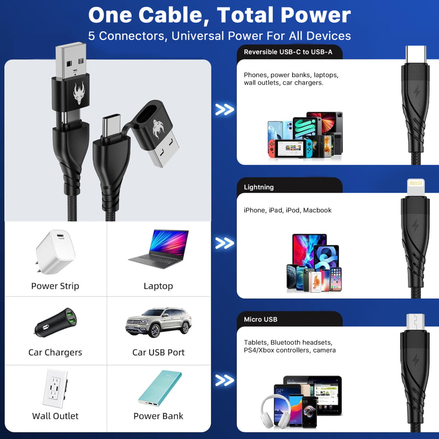 AmpNergy PowerLines 5-in-1 Universal Charging Cable - 4FT - Black - ACB5IN1MO11BK12-3.jpg