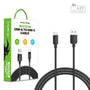 AmpNergy PowerLines USB-A to USB-C Cable - 6FT - Black