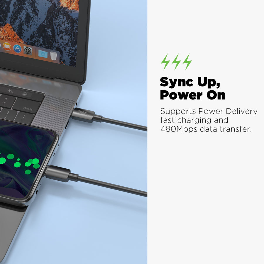 AmpNergy PowerLines USB-C to USB-C Cable - 6FT - Black - ACBCCMO09BK18-5.jpg