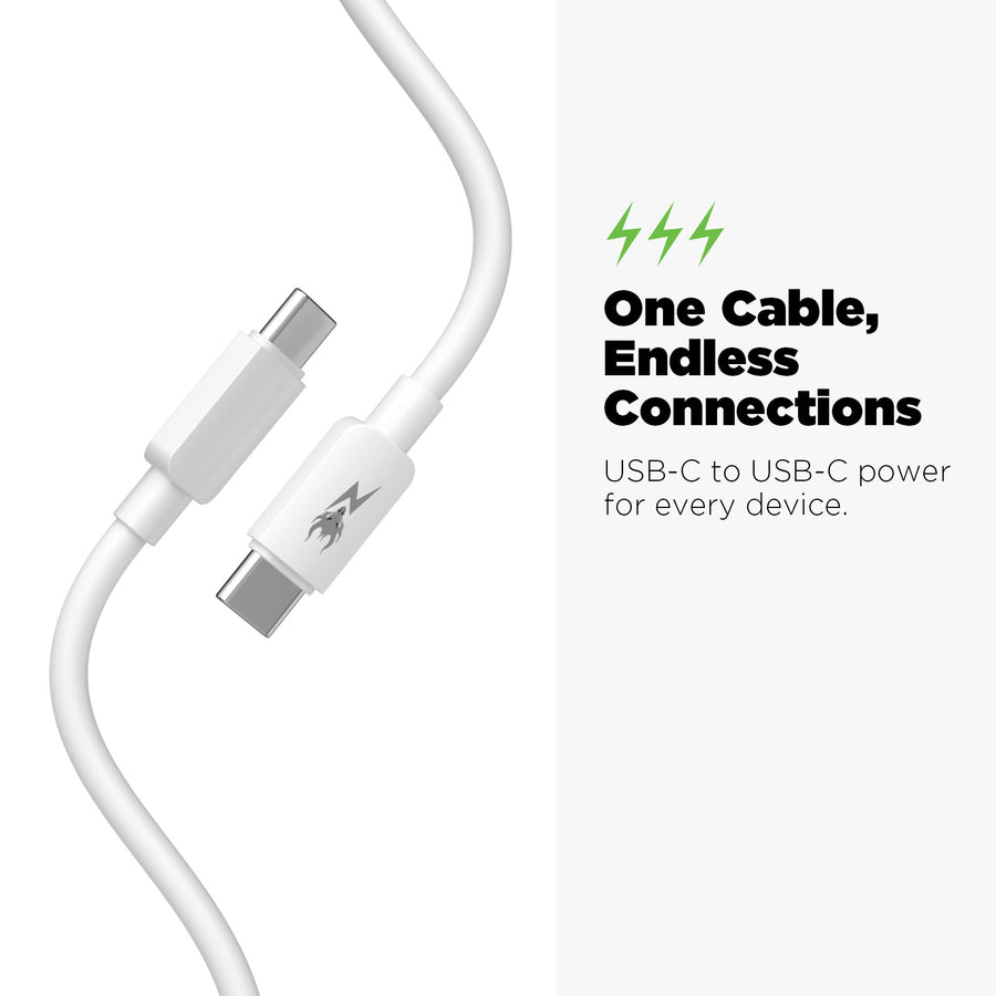 AmpNergy PowerLines USB-C to USB-C Cable - 6FT - White - ACBCCMO09PW18-4.jpg