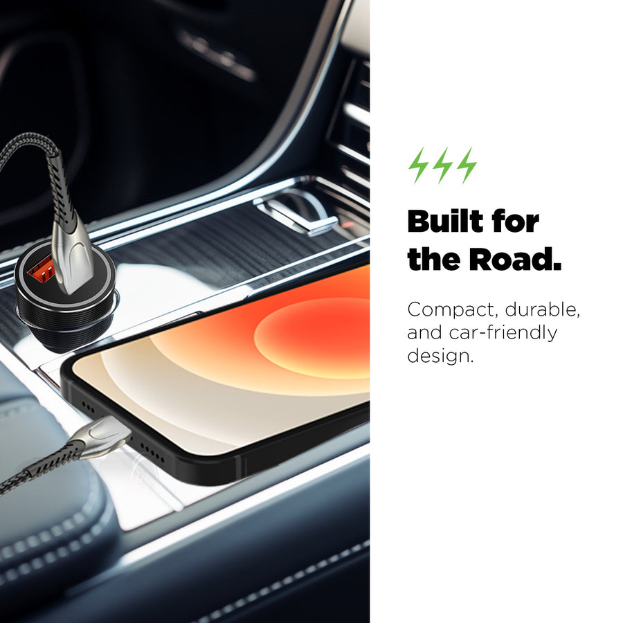 AmpNergy Speedemon 30W Fast Dual-Port Car Charger - Black - ACGCARC13B-8.jpg